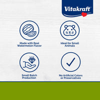 Thumbnail for Vitakraft Drops Rabbit Guinea Pig Hamster Treats Watermelon Flavor 4.4 Ounce Bag Delicious Yogurt Enriched Drops with Fruity Flavor Nutritious Small Animal Snacks for Rabbits Guinea Pigs and Hamsters