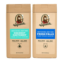 Thumbnail for Dr. Squatch Natural Men's Body Wash Shower Gel - Cleansing, Nourishing, Long Lasting Scent, Moisturizing Body Wash for Men - Fresh Falls + Coconut Castaway (14 oz, 2-Pack)