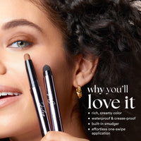 Thumbnail for Julep Eyeshadow 101 Cream-to-Powder Waterproof Shadow Stick – Smoky Tawny Matte – Long-Lasting, Crease-Proof, Muted Brown Matte Eyeshadow with Built-in Smudger