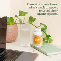 Thumbnail for Om Lion’s Mane Mushroom Capsules - Organic Mushroom Supplement and Nootropic - Brain Supplements for Memory and Focus, 90 Count (30 Servings)