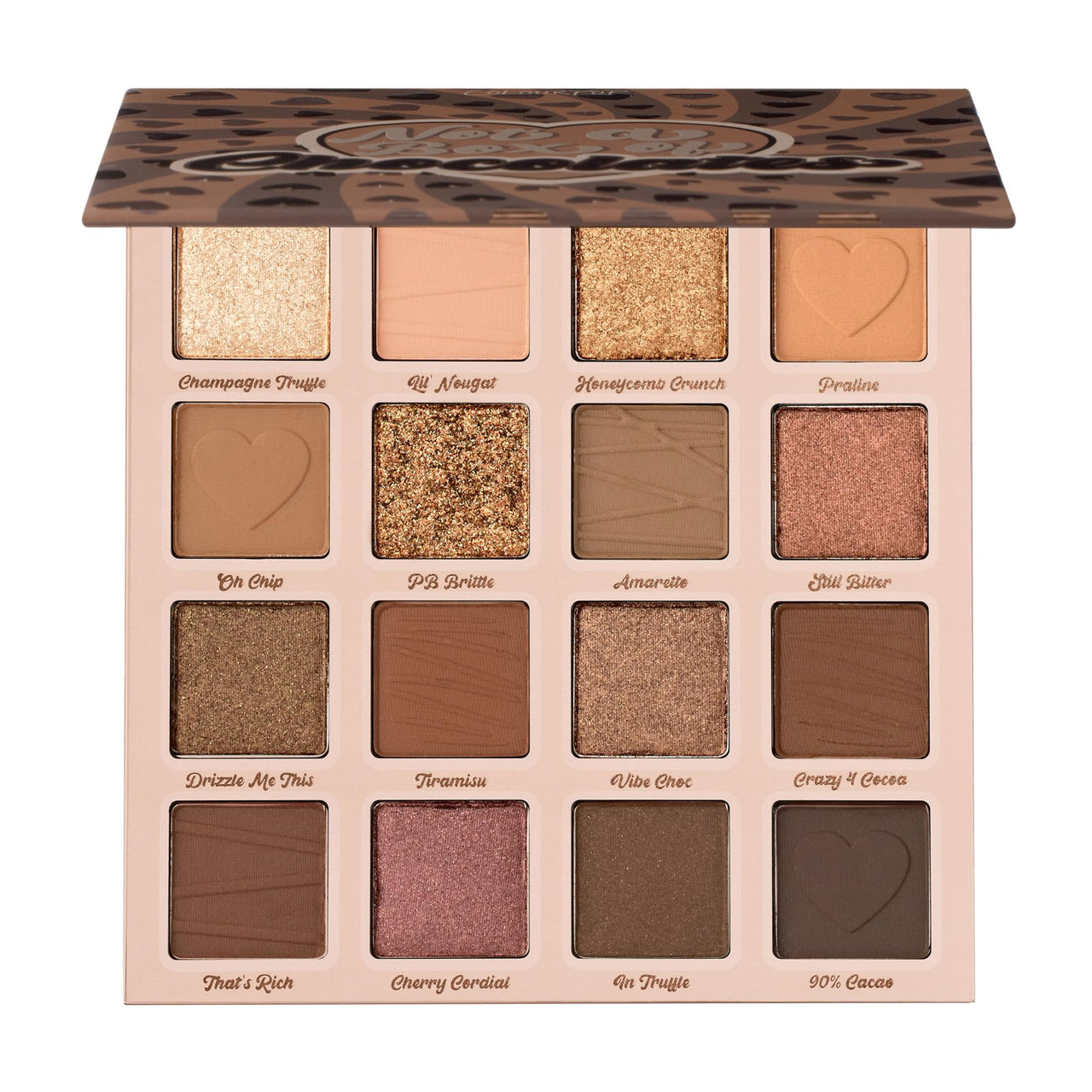 ColourPop Shadow Palette - Brown, Gold & Neutral Palette with Metallic and Matte Finishes - High-Pigment Makeup with a Long- Not a Box of Chocolates (0.79 oz)