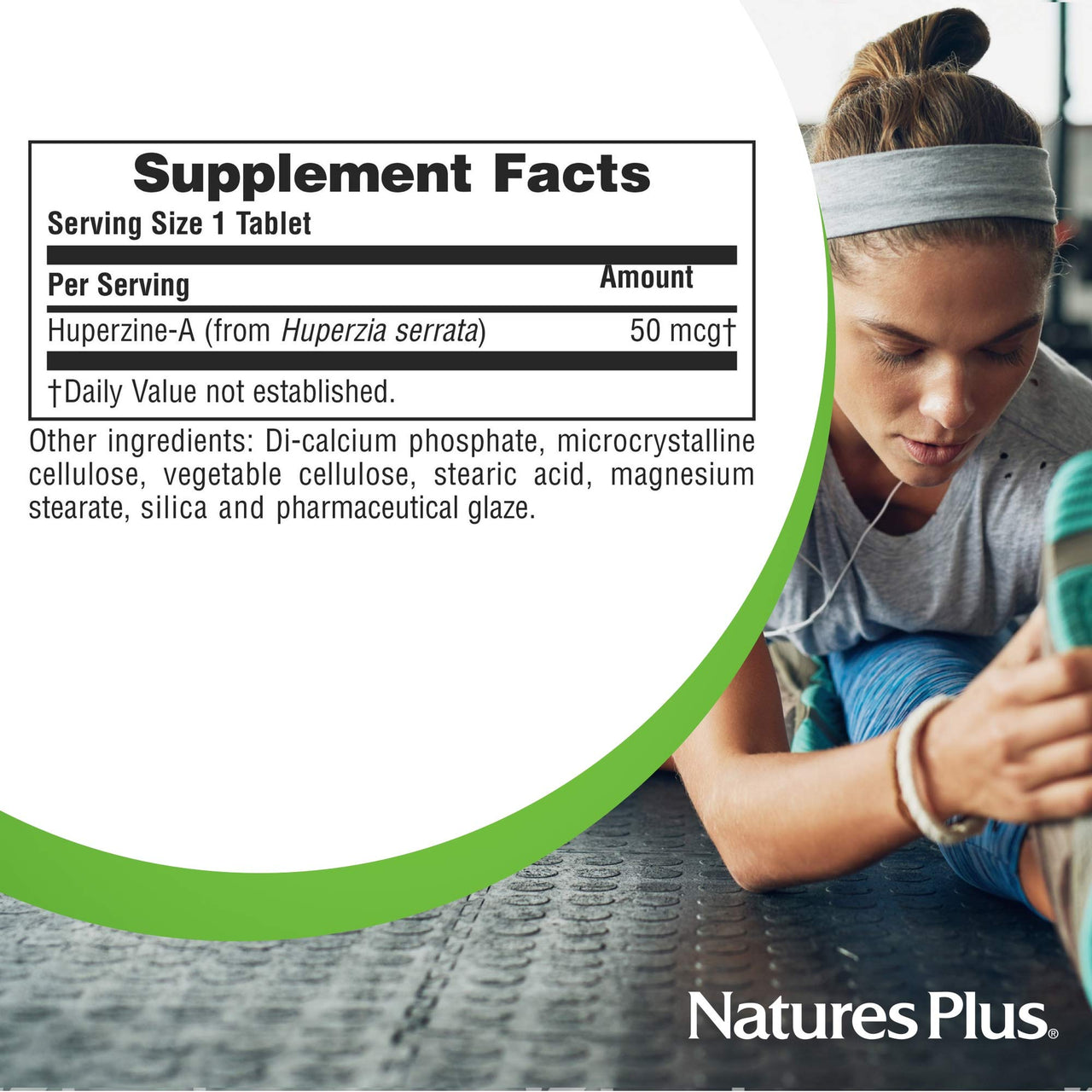 NaturesPlus Huperzine Rx-Brain - 30 Tablets - Brain Support Supplement - Promotes Memory, Learning & Optimal Cognitive Function - Gluten Free - 30 Servings