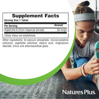 Thumbnail for NaturesPlus Huperzine Rx-Brain - 30 Tablets - Brain Support Supplement - Promotes Memory, Learning & Optimal Cognitive Function - Gluten Free - 30 Servings