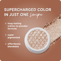 Thumbnail for ColourPop Super Shock Shadow - High-Pigment, Crème-Powder Eye Makeup - Single Glitter Eyeshadow with Minimal Fallout and Unique Bouncy Texture - Sheer Nude Eyeshadow - Ritz (0.07 oz)