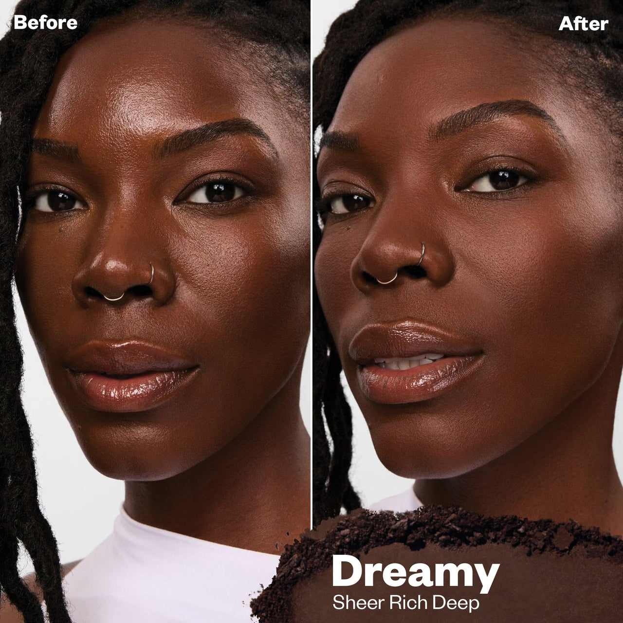 Kosas Cloud Set Pressed Setting Powder – Translucent Shine Control Face Powder, Soft Matte Finish, Dreamy (Sheer Rich Deep)