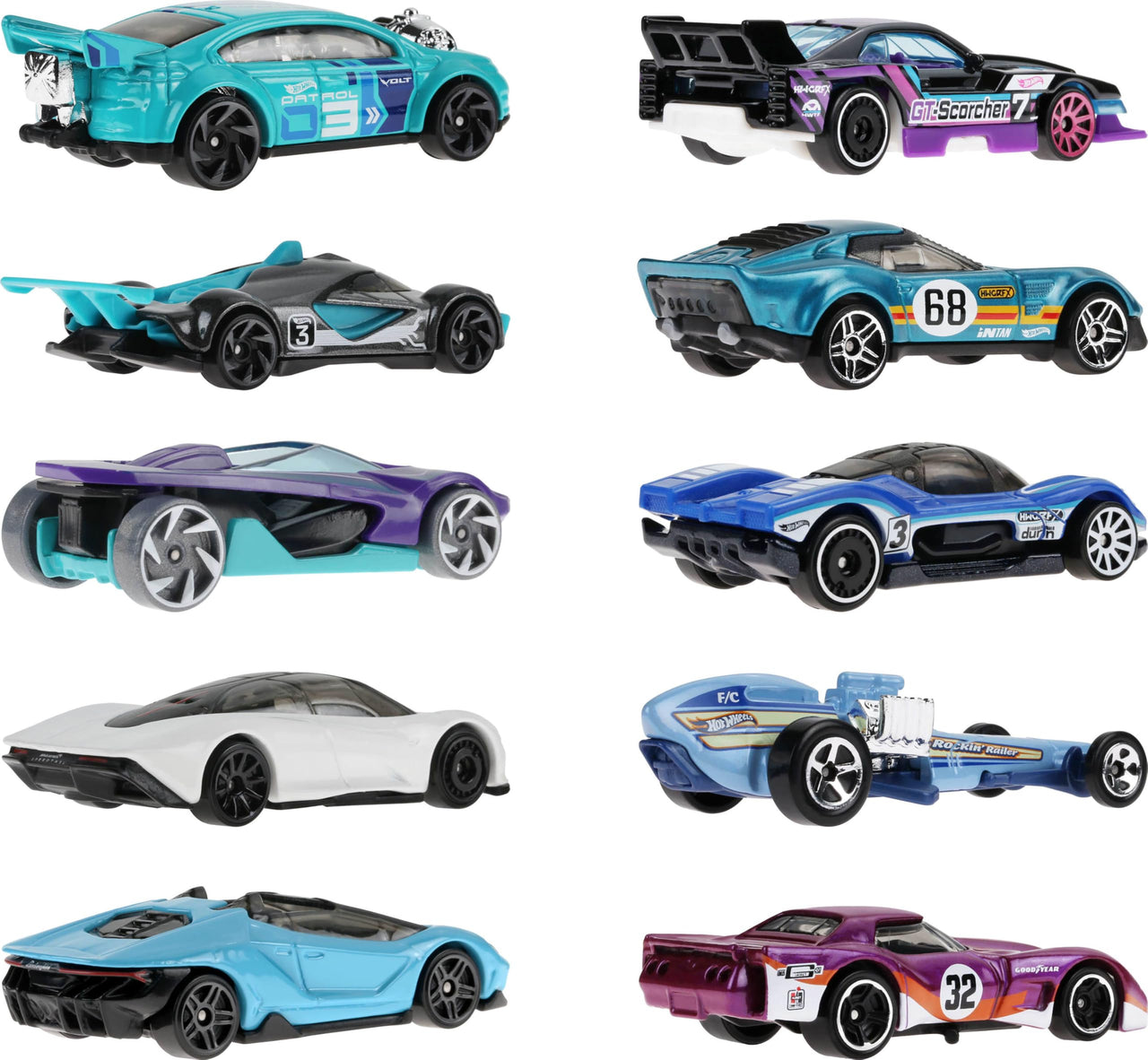 Hot Wheels 10-Pack of Toy Race Cars (Styles May Vary)