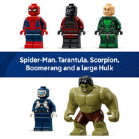 Thumbnail for LEGO Marvel Spider-Man vs Hulk Epic Clash - Super Hero Building Toy for Boys & Girls, Ages 8+ - Includes 5 Minifigures & Hulk Figure - Spider-Man Toy for Fans - Gift for Birthdays - 76350