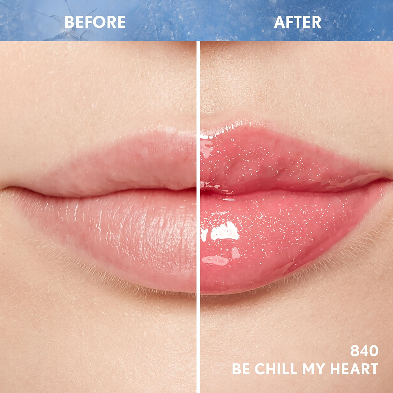 Covergirl Clean Fresh Yummy Plumper Lip Gloss, 840 Be Chill My Heart, Shiny, Vegan Formula, Easy to Apply, Minty Flavor, 0.33oz