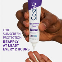 Thumbnail for CeraVe Skin Renewing Brightening Lotion SPF 30, Anti Aging Facial Moisturizer Hydrates, Brightens and Evens Skin Tone, Contains Ceramides + Niacinamide + Antioxidants, Fragrance-Free, 1.35 fl oz