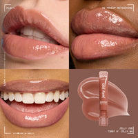 Thumbnail for NYX PROFESSIONAL MAKEUP Jelly Job Lip Gloss, Lip Tint Gloss with Full-Bodied, Smoothing, and Hyper-Glossy Shine - Toast N' Jelly (Pale Nude)