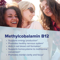 Thumbnail for Superior Source No Shot Methylcobalamin B-12 1,000 mcg - Vitamin B-12 to Support Energy Production, Brain Health & Overall Wellness - Sublingual Tablets for Rapid Absorption - 60 Dissolving Tablets
