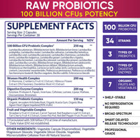 Thumbnail for Wholesome Wellness Dr. Formulated Raw Probiotics for Women 100 Billion CFUs Capsules with Prebiotics, Digestive Enzymes, Approved for Adults, Shelf Stable Supplement