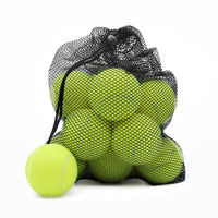 Thumbnail for Magicorange Tennis Balls, 12 Pack Advanced Training Tennis Balls Practice Balls, Pet Dog Playing Balls, Come with Mesh Bag for Easy Transport, Good for Beginner Training Ball (Green)