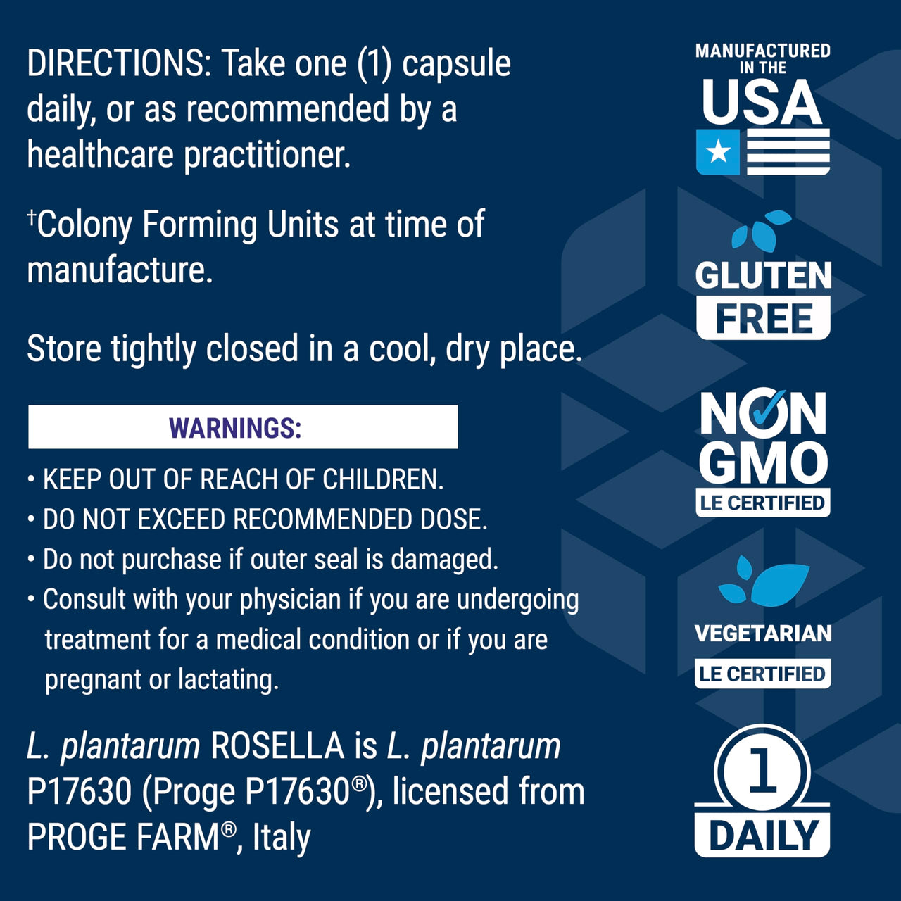 Life Extension FLORASSIST® Probiotic Women's Health, Vaginal Health, Digestive Health, Immune Health, Gluten-Free, Non-GMO, Vegetarian, Once-Daily Formula, 30 Capsules