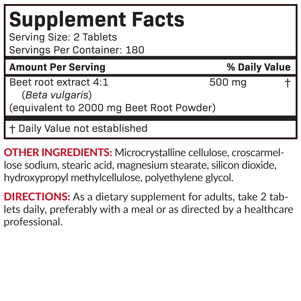 Futurebiotics Beet Root Extra Strength, Non-GMO, 360 Vegetarian Tablets