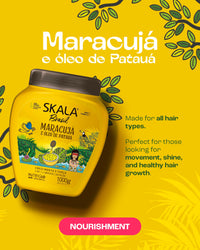 Thumbnail for SKALA - Brasil - Creme de Tratamento 2 em 1 Maracuja e Oleo De Pataua 1 Kg - (Passion Fruit & Pataua Oil 2 in 1 Treatment Cream Net 35.27 Oz)