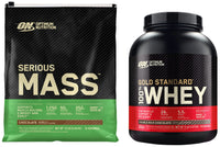 Thumbnail for Optimum Nutrition Serious Mass Weight Gainer Protein Powder & Gold Standard 100% Whey Protein Powder, Double Rich Chocolate, 5 Pound (Packaging May Vary)