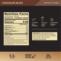 Thumbnail for Optimum Nutrition Gold Standard 100% Isolate, Protein Powder, Chocolate Bliss, 3 Pounds, 44 Servings. Whey Protein Isolate (Packaging May Vary)