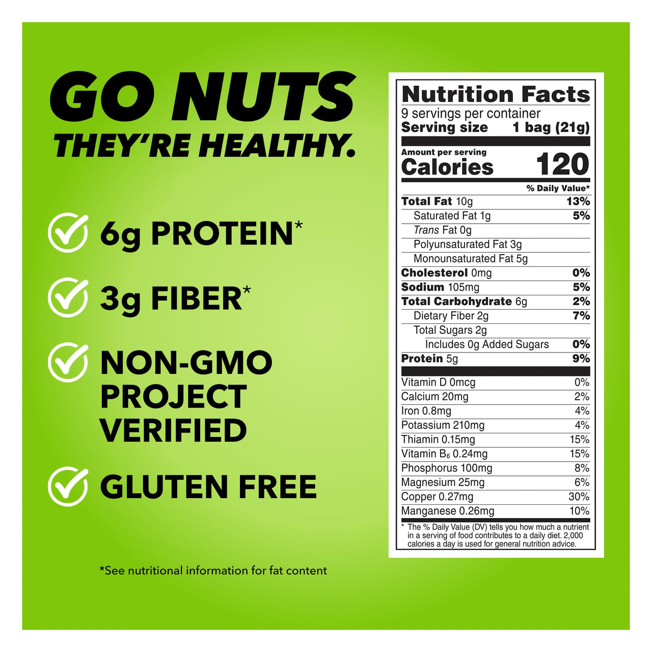 Wonderful Pistachios No Shells, Roasted & Salted Nuts, 0.75 Ounce Bag (Pack of 9), Protein Snacks, Gluten Free, On-the-Go, Individually Wrapped Snacks