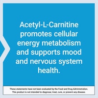 Thumbnail for Life Extension Acetyl-L-Carnitine, Acetyl-L-Carnitine, Vitamin C, Brain, Mood & Nerve Health, Cellular Energy, 3-Month Supply, Gluten-Free, Non-GMO, Vegetarian, 100 Capsules