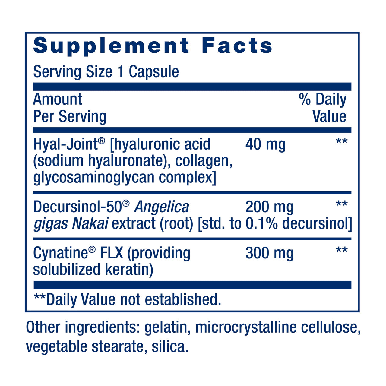 Life Extension Fast-Acting Joint Formula, Keratin, Korean Angelica, hyaluronic Acid, Joint discomfort Relief, Non-GMO, Gluten-Free, 30 Capsules