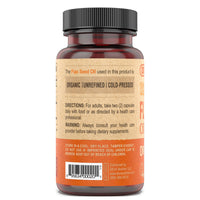 Thumbnail for DEVA Organic Vegan Vitamins Flax Seed Oil - Rich in Omega-3, Cold-Pressed & Unrefined - 90 Capsules, 2-Pack