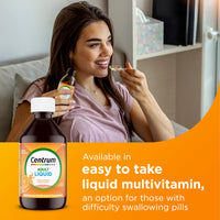 Thumbnail for Centrum Liquid Multivitamin for Adults, Multivitamin/Multimineral Supplement with B Vitamins and Antioxidants, Citrus Flavor - 8 Fl Oz