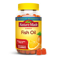 Thumbnail for Nature Made Fish Oil Omega 3 Gummies, Omega 3 Fish Oil Supplements, Healthy Heart Support, 90 Gummies, 45 Day Supply