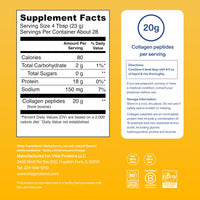 Thumbnail for Vital Proteins Collagen Peptides Powder - Grass Fed Collagen Peptides for Hair, Nail, Skin, Bone & Joint Health, Vanilla, 23.2 Ounces