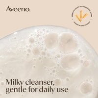 Thumbnail for Aveeno Calm + Restore Nourishing Oat Cleanser, Daily Hydrating Facial Cleanser & Face Wash for Sensitive Skin, Non-Foaming, Hypoallergenic, Non-Comedogenic, Fragrance-Free, with Feverfew, 7.8 fl oz
