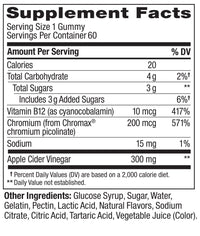 Thumbnail for OLLY Metabolism Gummy Rings, Metabolism and Cellular Energy Chewable Supplement,* Apple Cider Vinegar, Vitamin B12, Chromium Picolinate, Apple Flavored, 60 Day Supply - 60 Count