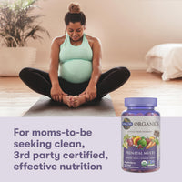 Thumbnail for Garden of Life Organics Prenatal Gummies Multivitamin with Vitamin D3, B6, B12, C & Folate for Healthy Fetal Development – Organic, Non-GMO, Gluten-Free, Vegan, Berry Flavor, 30 Day Supply