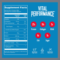 Thumbnail for Vital Proteins Performance Protein Powder, 25g Lactose-Free Milk Isolate Casein & Whey Blend Protein Powder with 10g Grass-Fed Collagen Peptides, 8g EAAs, 5g BCAAs, Gluten-Free - Strawberry, 1.68lb