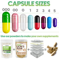 Thumbnail for XPRS Nutra Size 0 Empty Capsules - 100 Clear Count Empty Vegan Capsules - Vegetarian Pill - DIY Vegetable Capsule Filling -Veggie Pills for Do-It-Yourself Supplements