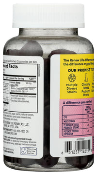 Thumbnail for Renew Life Women's Care Cherry Prebiotic and Probiotic Gummies, Digestive, Urinary Tract and Immune Health, B. Coagulans and B. Subtilis, Dairy, Soy and gluten-free, 2 Billion CFU 48 Count