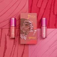 Thumbnail for Juvia's Place Blushed Duo Blush Volume5 - Two Tone Pigmented Buildable Pressed Mineral Powder - Rosy Natural Cheeks Matte Fresh Finish for All Skin Color