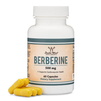 Thumbnail for Berberine Supplement 500mg, High Purity 97% HCl, 60 Capsules (Third Party Tested, Non-GMO, Gluten Free, Vegan Safe) AMPK Activator - Berberine HCL for Cardiovascular Health by Double Wood