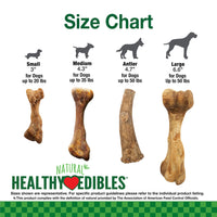 Thumbnail for Nylabone Healthy Edibles Broth Bone Natural Dog Chews Long Lasting Treats Ham Flavor Small/Regular - Up to 25 Ibs. (4 Count)