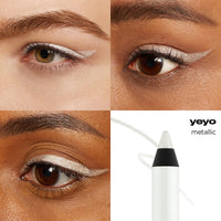 Thumbnail for URBAN DECAY 24/7 Glide-On Waterproof Eyeliner Pencil - Smudge-Proof, Long-Lasting, Transfer-Proof, Up to 16HR Wear, Smooth No-Tug Formula, Yeyo (Metallic White) - 0.04 oz