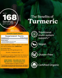 Thumbnail for Herb Pharm Certified Organic Turmeric Root Liquid Extract for Musculoskeletal System Support - 4 oz