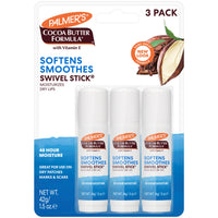 Thumbnail for Palmer's Cocoa Butter Formula Moisturizing Swivel Stick with Vitamin E, Lip Balm for Valentine's Day, Face & Body Moisturizer Stick, Ideal for Treating Dry Skin Patches (Pack of 3)