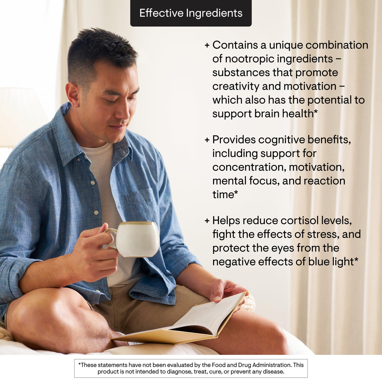 THORNE - Memoractiv - Nootropic Brain Supplement for Focus, Creativity, and Concentration - Ashwagandha, Ginkgo, Lutemax, Bacopa, Pterostilbene - Gluten-Free, Dairy-Free* - 60 Capsules - 30 Servings