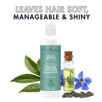 Thumbnail for SheaMoisture Residue Remover Shampoo for Synthetic and Natural Hair, Tea Tree and Borage Seed, Sulfate Free Clarifying Shampoo, 13 Ounce