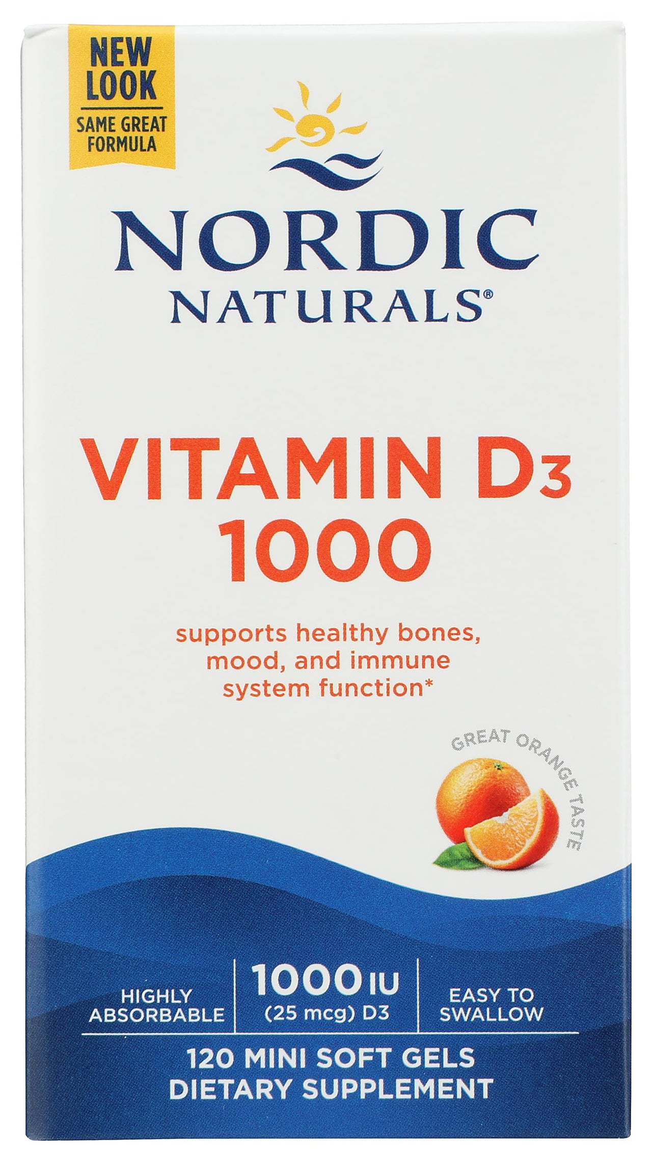 Nordic Naturals, Vitamin D3 1000 IU, 120 Count