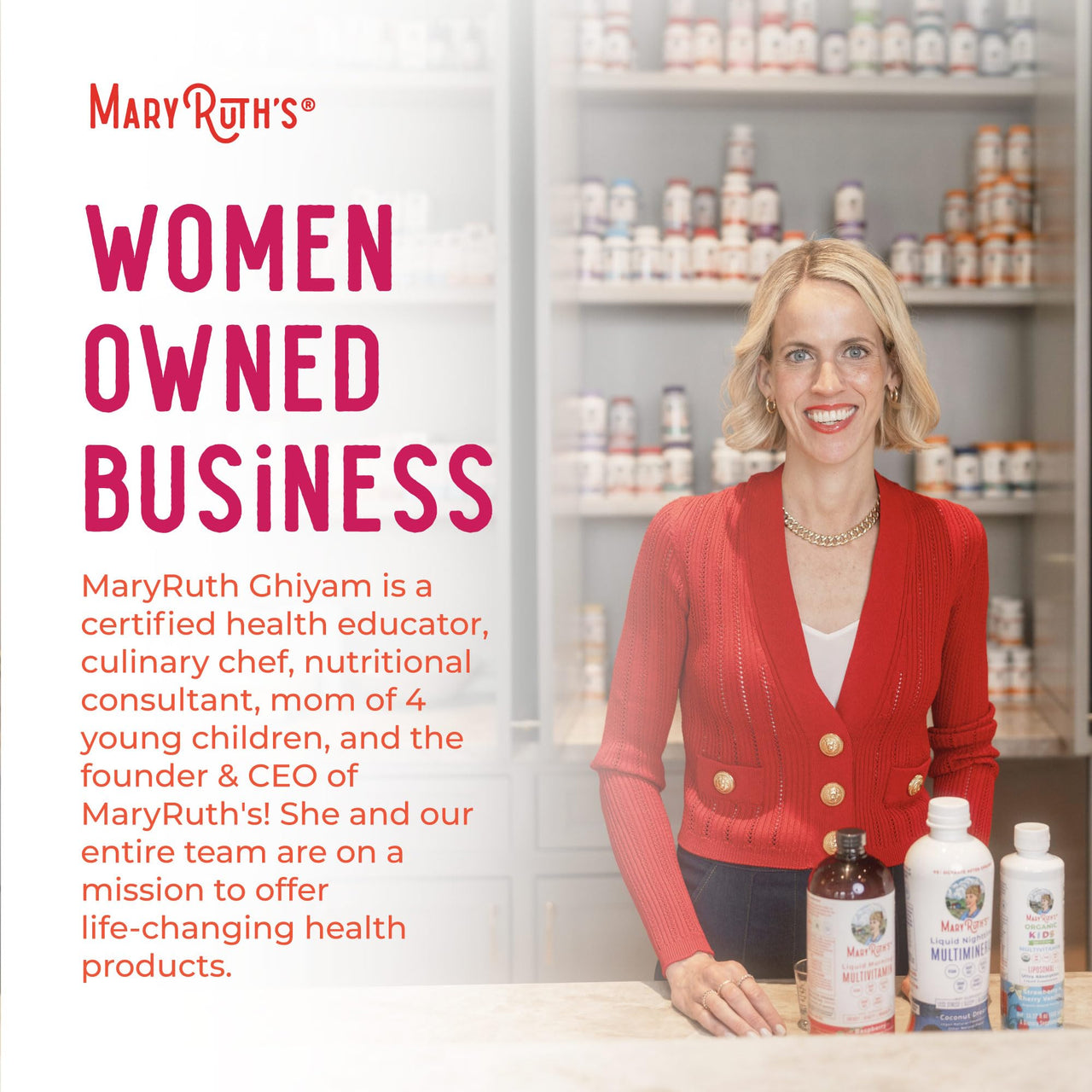 MaryRuth's 3-in-1 Daily Health Probiotics for Women | Hormone Support & Gut Health Supplement for Women | Women’s Probiotic | 50 Billion CFU | Vegan | 30 ct