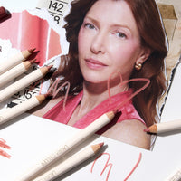 Thumbnail for LAURA GELLER NEW YORK Marble Lips Multidimensional Liner, Tranquil Terracotta - Marbleized Smooth Glide Sharpenable Lip Liner for Fuller Lips