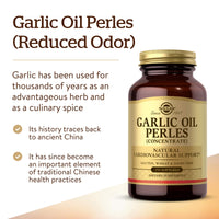 Thumbnail for Solgar Garlic Oil Perles, 250 Softgels - Natural Cardiovascular Support - Garlic Oil Concentrate, Reduced Odor - Gluten Free, Dairy Free - 250 Servings