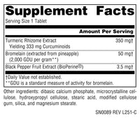 Thumbnail for Source Naturals Turmeric Extract - Supports Healthy Inflammatory Response* - 100 Tablets