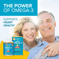 Thumbnail for Qunol Fish Oil Omega 3 Mini Softgels, 1000mg Omega 3 EPA + DHA, Ultra Pure Supplements, Heart Health Support, Lemon Flavor, Easy to Swallow Minis, 3 Month Supply, 180 Count