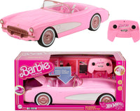 Thumbnail for Hot Wheels RC Corvette from Barbie the Movie, Full-Function Remote-Control Toy Car Holds 2 Barbie Dolls